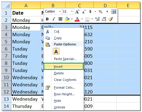 3 Cách Chèn Nhiều Hàng/ Cột trống trong Excel cùng một lúc