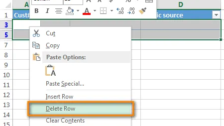 3 Cách Xóa Các Hàng Trống trong Excel nhanh