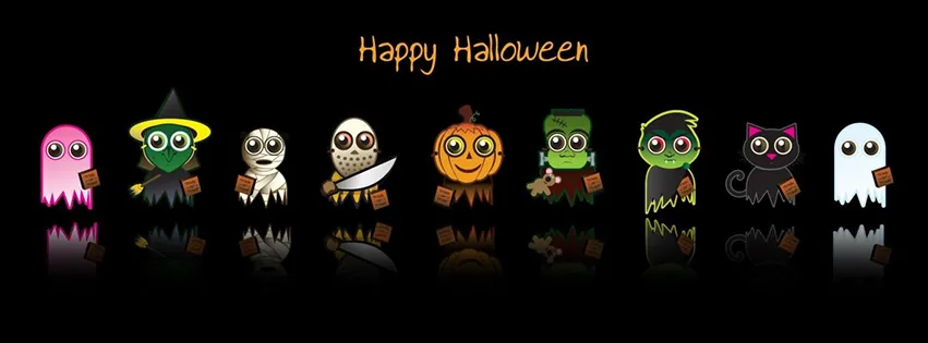 halloween-facebook-cover-Chúc mừng với nhân vật Halloween