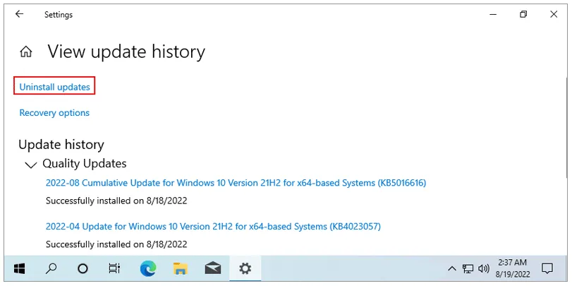 4 cách quay lại phiên bản Windows 10 trước đó mà không làm mất dữ liệu