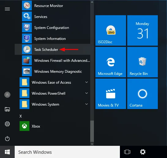 5 cách để mở Task Scheduler trong Windows 10