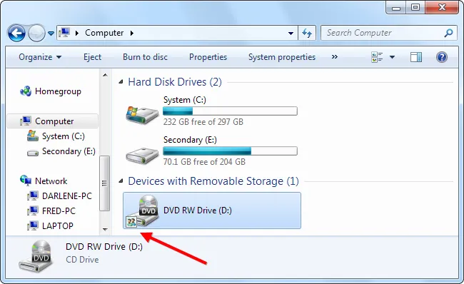 Cách chia sẻ ổ đĩa CD/DVD giữa các máy tính trên Windows