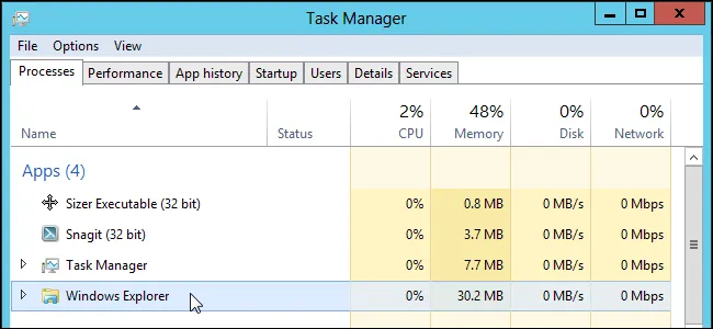 Cách ghim Task Manager lên Taskbar và màn hình Start Win 8