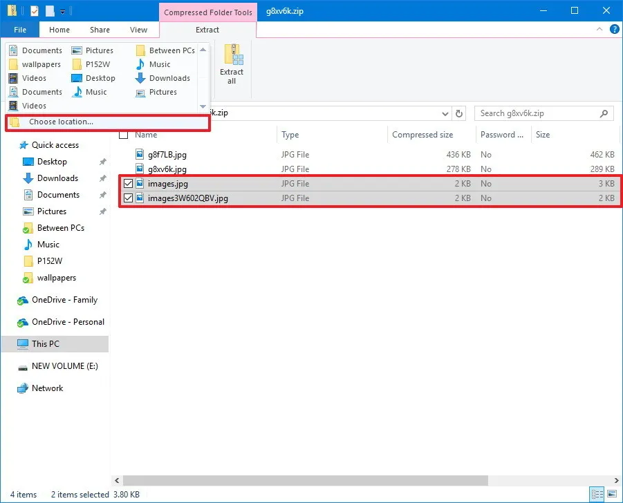 Cách giải nén file Zip trên Windows 10