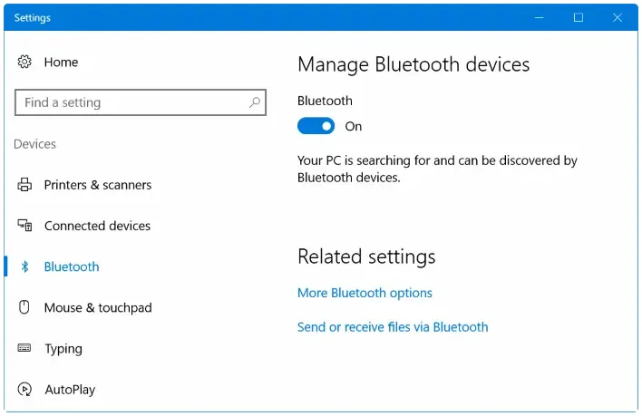 Cách kết nối iPhone với Windows 10 qua Bluetooth