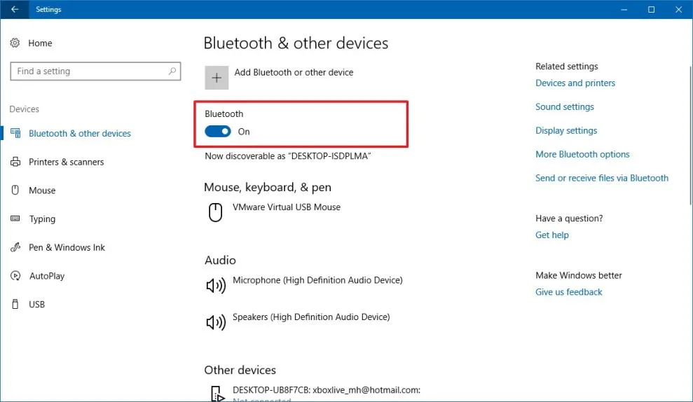 Cách kết nối thiết bị Bluetooth trên Windows 10