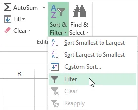 Cách lọc dữ liệu trên Excel 2013 nhanh