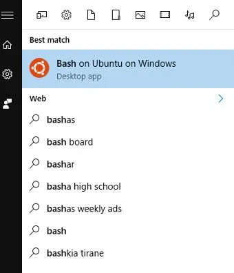 Cách sử dụng Bash trên Windows 10