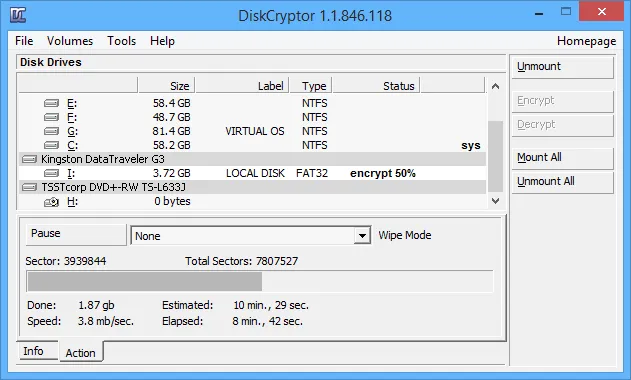 Cách sử dụng DiskCryptor để mã hóa các phân vùng trong Windows