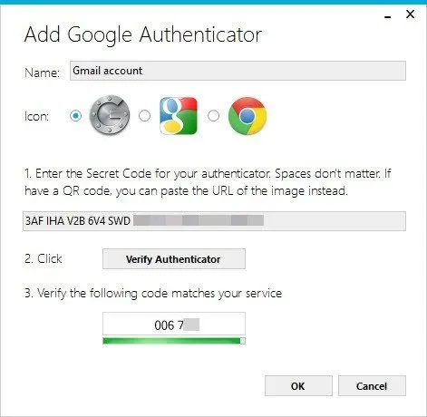 Cách sử dụng Google Authenticator trên máy tính chạy Windows