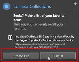 Cách Tạo Collections trong Cortana Windows 10