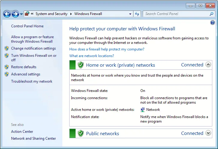 Cách tạo phím tắt Windows Firewall trong Windows 7 và Windows 8