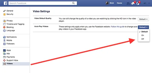 Cách tắt video tự chạy trên facebook với hệ điều hành android và window