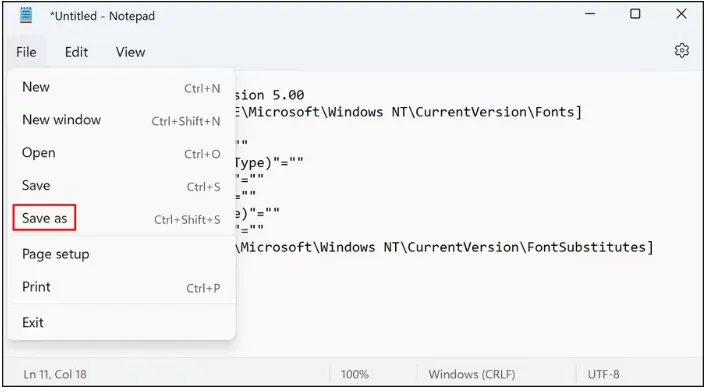 Cách thay đổi phông chữ trong Windows 11