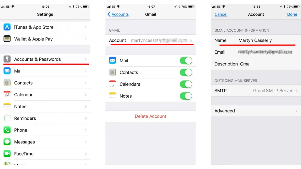 Cách thay đổi tên người gửi email của bạn trong Apple Mail