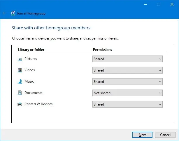 Cách Thiết lập và Quản lý Windows 10 HomeGroup trên Mạng LAN