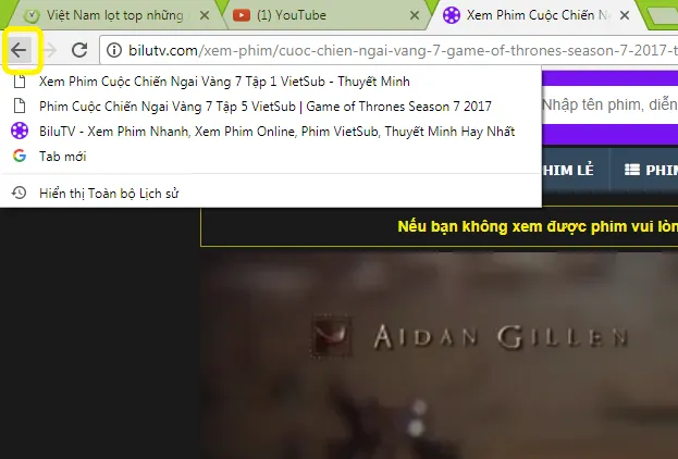 Cách xem các trang web đã truy cập gần đây trên Google Chrome