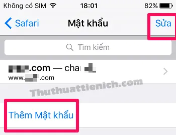 Cách xem mật khẩu đã lưu trong trình duyệt Safari trên iPhone/ iPad/ Macbook