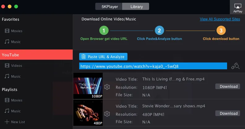 Download 5KPlayer 4.3 – Phần mềm phát Video ở Độ phân giải cao