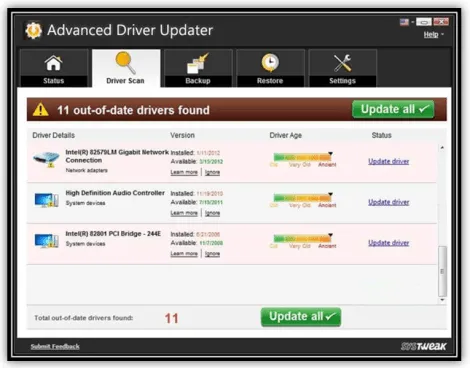 Download Advanced Driver Updater 4.5 – Phần mềm quản lý ổ đĩa