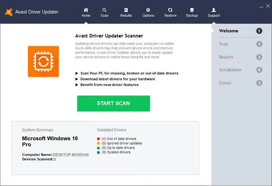 Download Avast Driver Updater 2.5.0 Mã đăng ký kích hoạt 2018