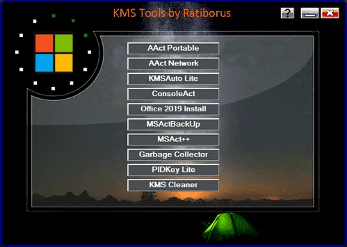 Download KMS Tools bởi Ratiborus 01.01.2019 – Công cụ Kích hoạt Windows