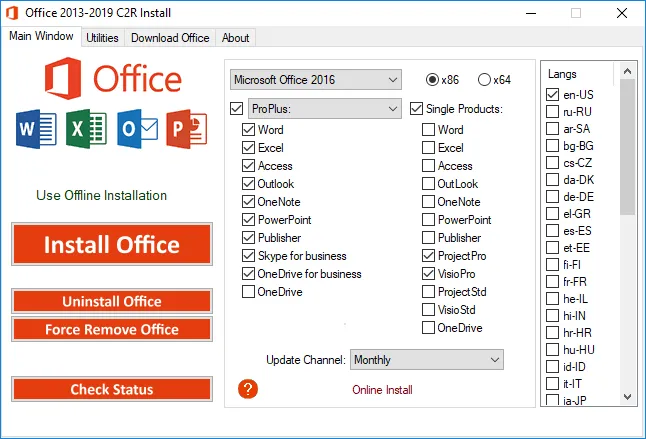 Download Office 2013-2019 C2R Install 6.5.3 + Lite|| Cài Office Online, tùy biến …