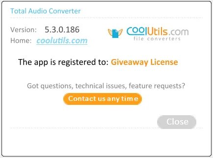Download Total Audio Converter 5.3.0.186 – Trình chuyển đổi định dạng âm thanh