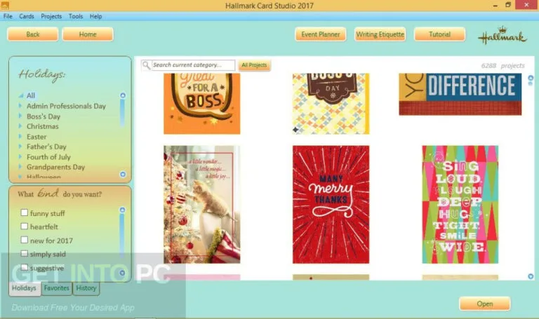 Hallmark Card Studio 2018 Deluxe miễn phí – Thiết kế và in các thiệp chúc mừng