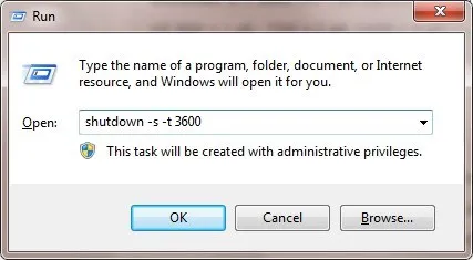 Hẹn giờ tắt máy tính Windows không cần phần mềm