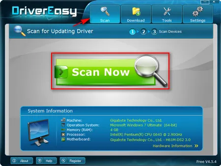 Hướng dẫn Cập nhật Driver bằng DriverEasy