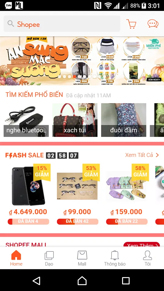 Hướng dẫn Đăng ký tài khoản Shopee để mua sắm trực tuyến trên Android