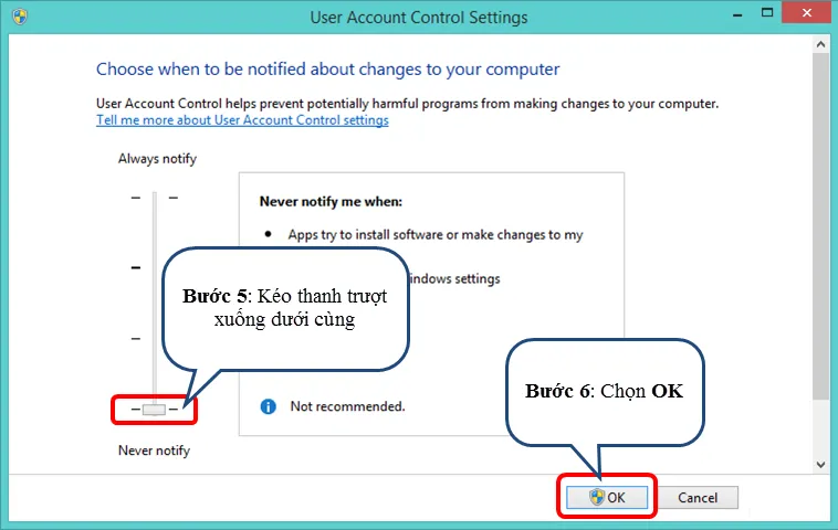 Hướng dẫn Disable User Account Control (UAC) trên Windows
