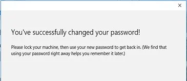 thay đôi thành thahf công mât khẩu password tài khoản windows 10