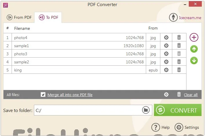 Icecream PDF Converter 2.69 – Chuyển đổi tập tin PDF