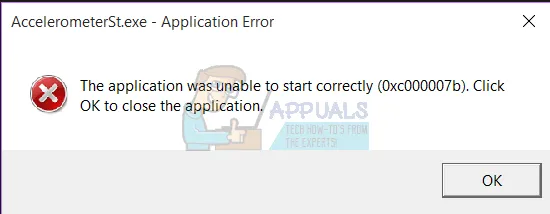 Khắc phục: Lỗi AccelerometerSt.exe (0xc00007b) trên Windows 10