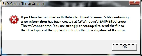 Khắc phục: Lỗi BitDefender Threat Scanner trong Windows 10