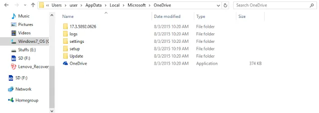 Lỗi Microsoft OneDrive đã ngừng làm việc