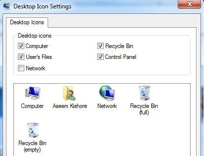 Khắc phục Thiếu/Mất các biểu tượng Icon trên màn hình Desktop