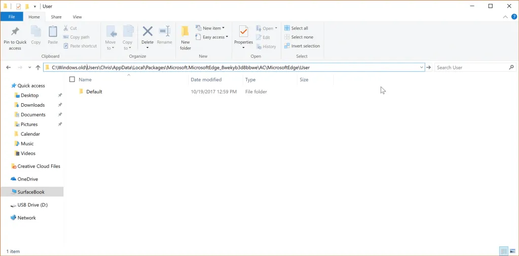 Khôi phục lại Microsoft Edge sau khi cài đặt lại Windows 10