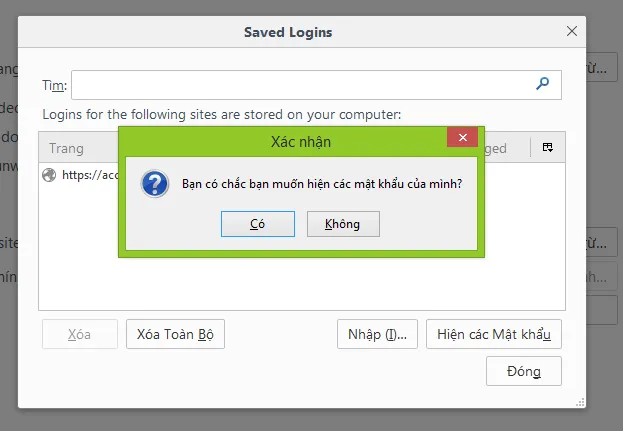 Làm cách nào để xem mật khẩu đã lưu trong Mozilla Firefox?