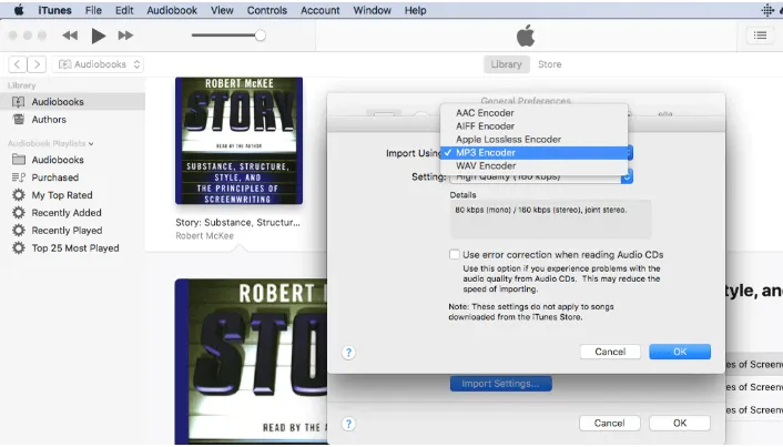 Làm thế nào để chuyển đổi M4B iTunes Audiobooks sang MP3