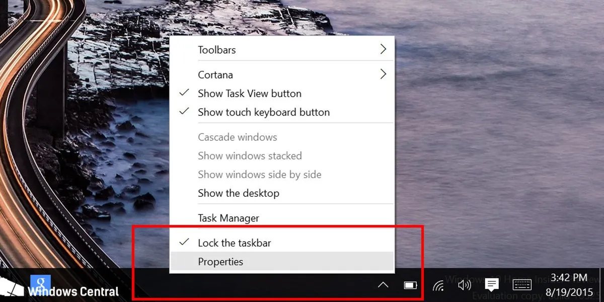 Làm thế nào tự động ẩn thanh Taskbar trong Windows 10