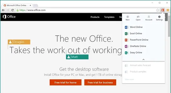 Office Online – Xem, chỉnh sửa Office trực tuyến trên Chrome