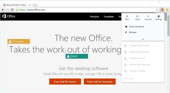 Office Online – Xem, chỉnh sửa Office trực tuyến trên Chrome