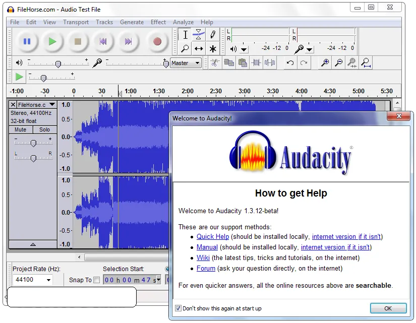 Phần mềm ghi âm và biên tập nhạc Audacity