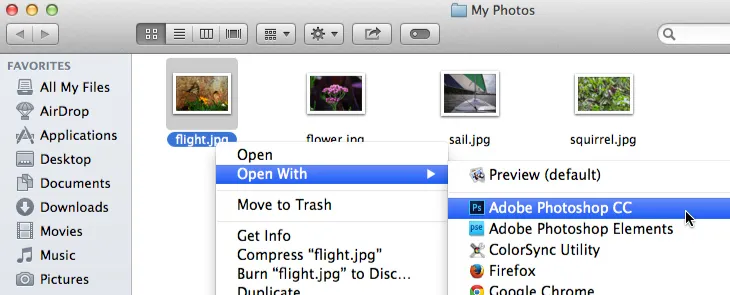 ảnh chụp màn hình của Mac OS X