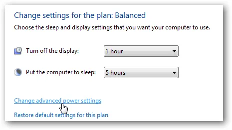 Quản lý chế độ ngủ đông Hibernate Mode trong Windows 7