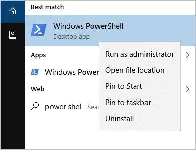 Quét và Sửa các tệp hỏng trong Windows 10 với PowerShell