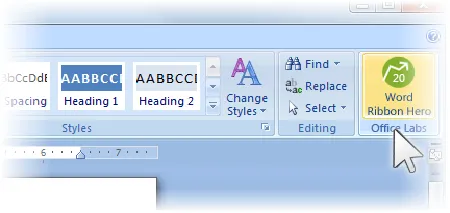 Ribbon Hero cho Office 2010 và Office 2007